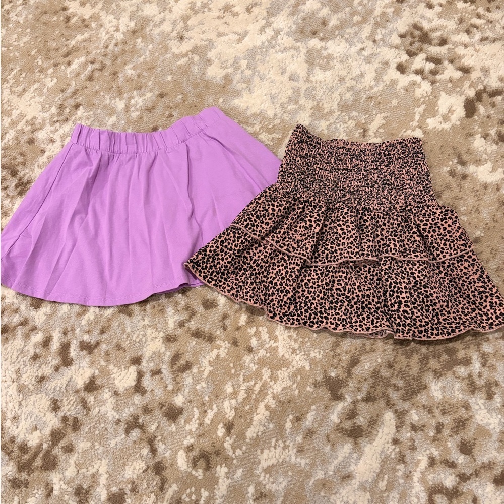 GAP Purple and Leopard Print Skort Set